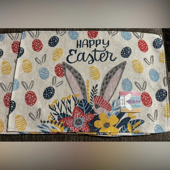 NWT Set of 2 “Happy Easter” Placemats - Picture 1 of 5